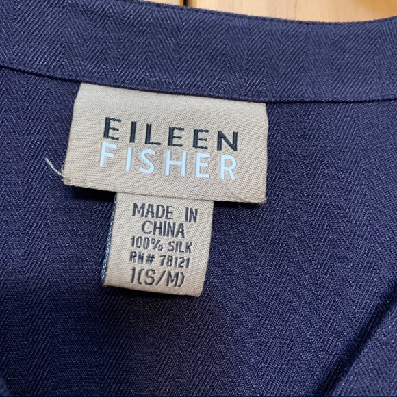 Eileen Fisher 100% Silk Top Size Small/Medium - Picture 4 of 4